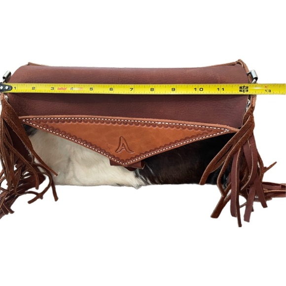 Custom Handmade Cowhide Fringe Purse - Picture 11 of 14